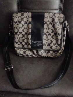 Coach pvc leather messenger bag