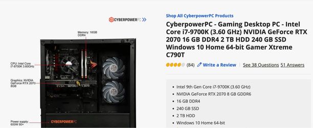 High Performance Gaming PC FORTNITE