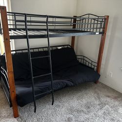 2 Piece Bunk Bed/ Futon Couch 