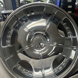 New!! 22”x9 Sequence 6x135 ET 20 Chrome Two Piece Wheel