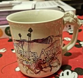 Vintage Santa Anita Race Track Mug