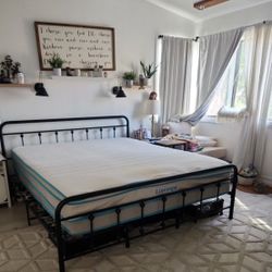 Cal King Bed Has It’s Wear But Frame Is In Good Condition