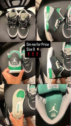 Air Jordan 3 Pine Green Size 9