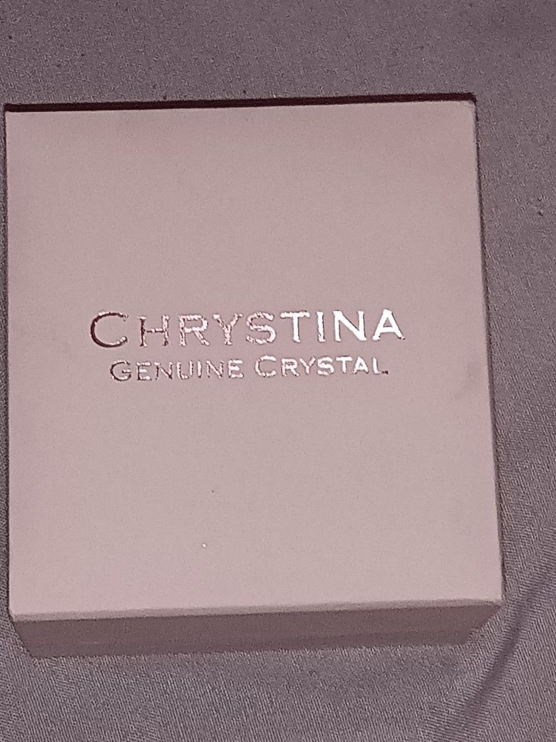 Chrystina Silver Earrings