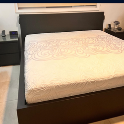 King Mattress and Frame - King Sealy Specialty Mattress & IKEA MALM Bed Frame – Excellent Condition!