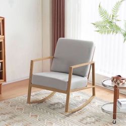 Rocking Chair mounting for interiors, modern and cozy armchair for living room, bedroom, office,