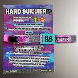 2 Hard Summer Tickets Sunday Only