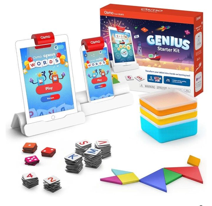 Osmo Genius Starter Kit for iPad & iPhone – STEM Learning Games (Ages 6-10)