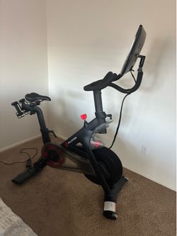 Peloton Bike + Shoes + headphones