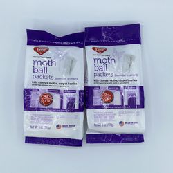 (2) 6 oz. Moth Ball Packets in Lavender Scented Brand New Sealed