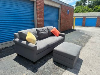 Sofa with Matching Ottoman - Excellent Condition