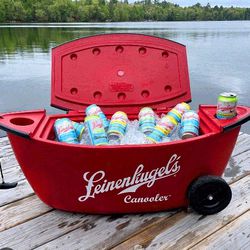 Canooler Cooler Canoe Shaped Wheels 36"  Ice Chest