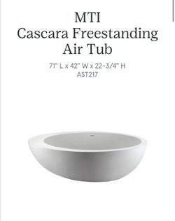MTI luxury Freestanding Bathtub - matte white