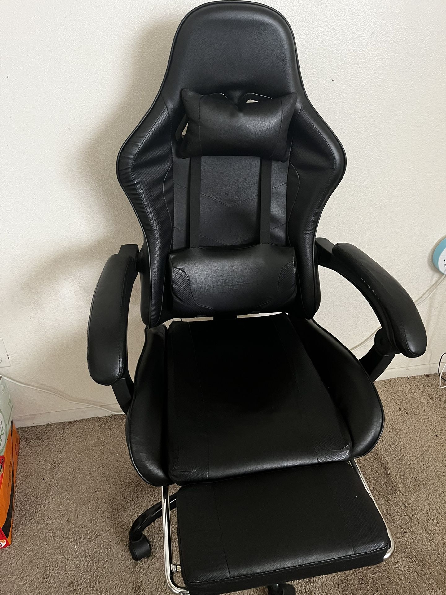 Ergonomic Reclining Gaming/Office Chair – High-Back, Padded, Leg Rest, Built for Comfort