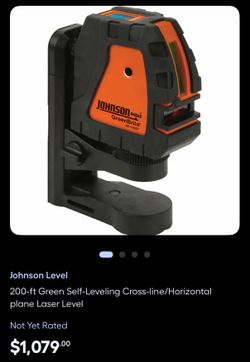 Johnson Level 200-ft Green Self-Leveling Cross-line / Horizontal plane Laser Level