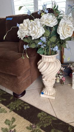 Tall Vase with Floral