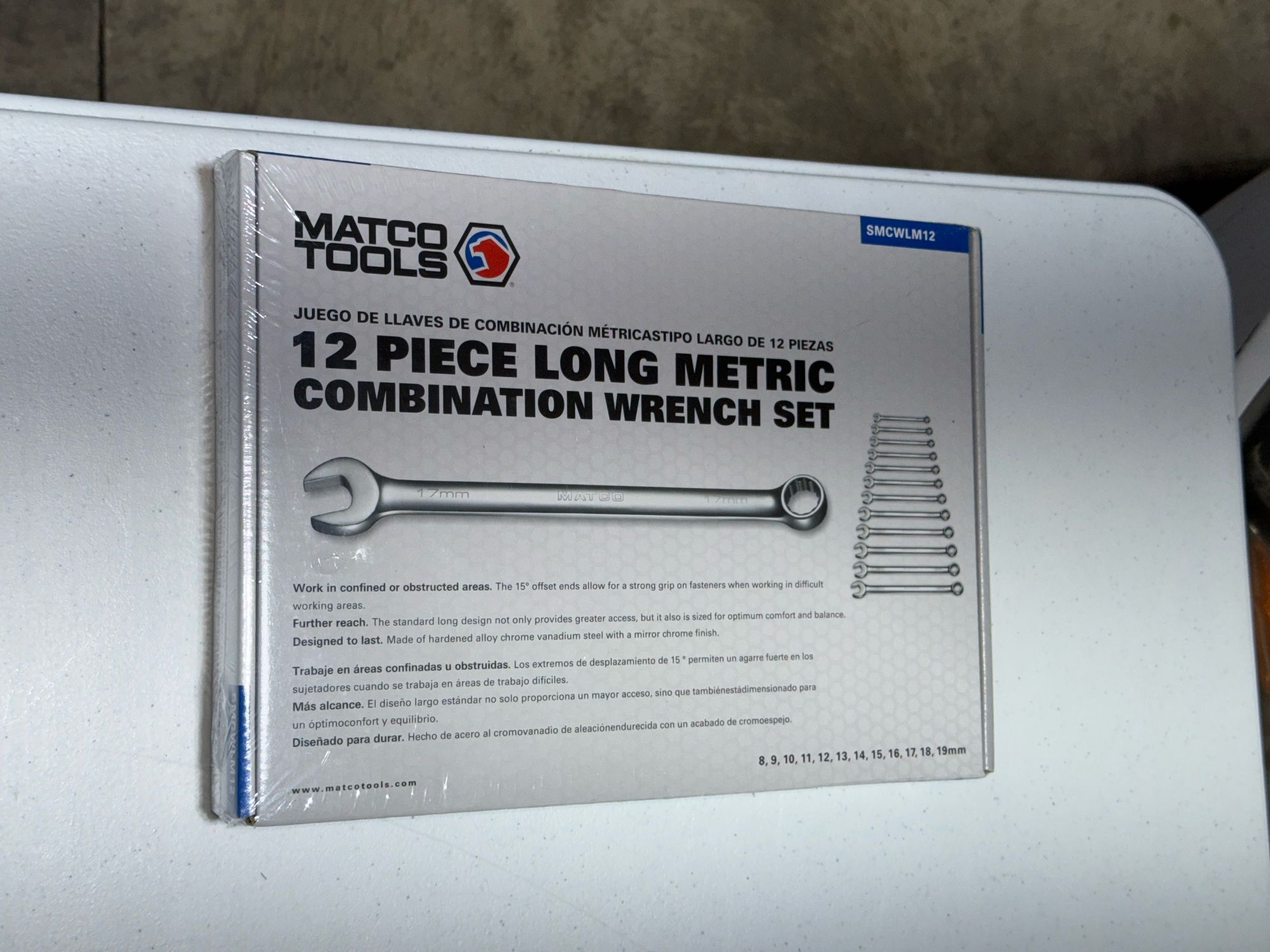 Matco 12 Piece Long Combination Wrench Set Metric New
