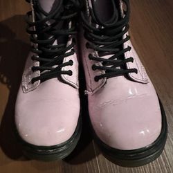 Girls Pink Dr. Martins Boots 