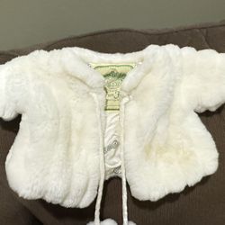 Vintage Doll Cabbage Patch Doll Outfit Clothes Fur Coat