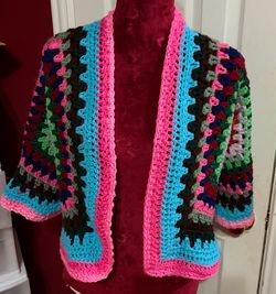 Handmade Granny Square Stitch Cardigan