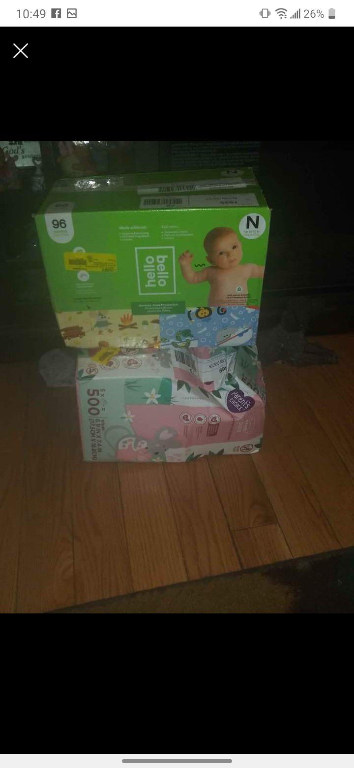  Baby Diapers And Wipes