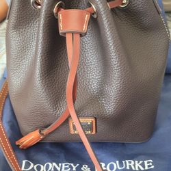 Dooney & Bourke Leather Crossbody Drawstring