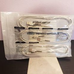 3 10ft long apple iPhone certified by Apple charging cable new selling for only $6 10ft lightning cable for 13/13 pro max, 12/12 pro max, and 11/XS/XR