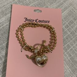 Juicy Couture Heart Charm Bracelet 