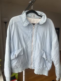 Vintage Light Blue Bomber 