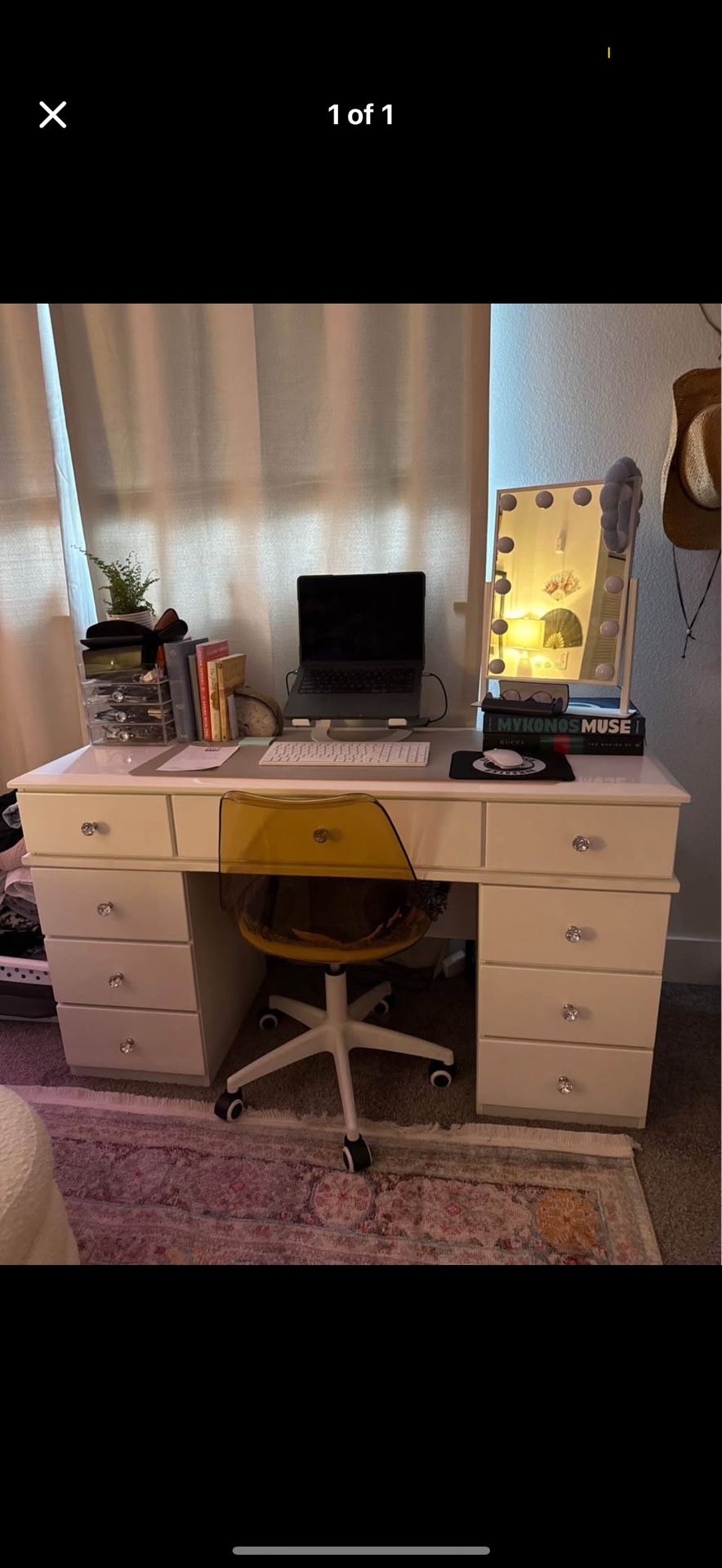 Desk / Vanity And Swivel Chair