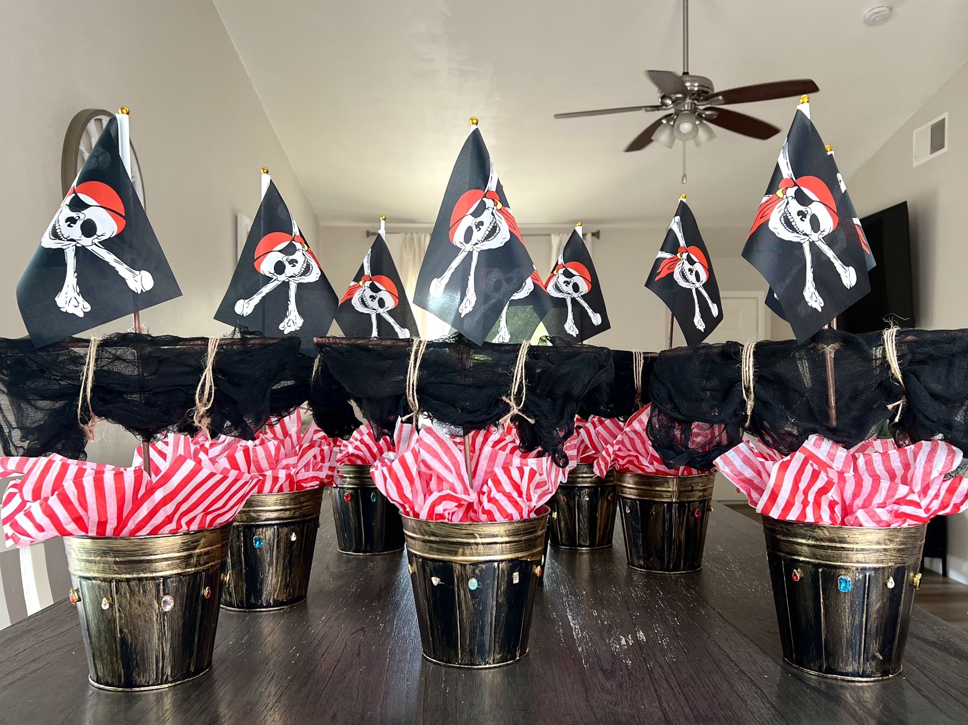 Pirate Theme Centerpieces