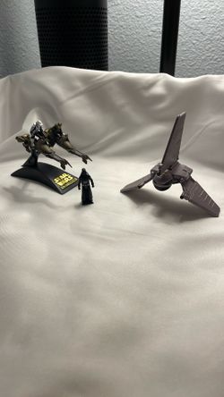 Star Wars Micro Machines Speeders, Shuttle, And Darth Vader