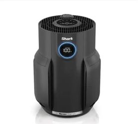 Shark NeverChange 650 sq.ft HEPA Filter Outlet Plug Air Purifier and Cleaner in Grey w/ Timer,
