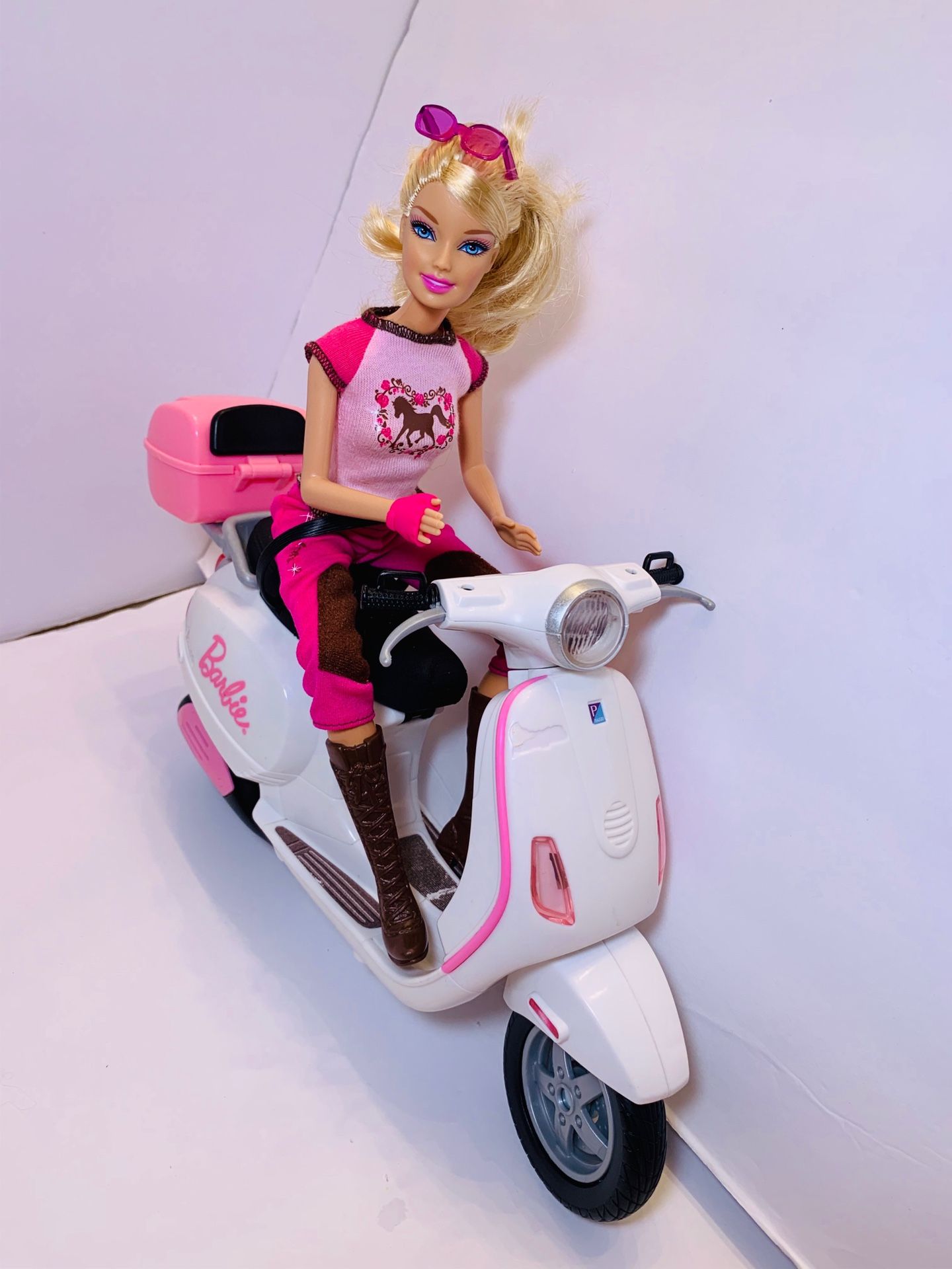 Barbie with motorcycle