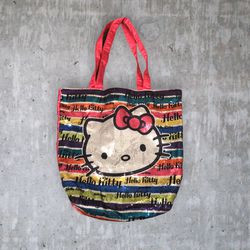 Hello Kitty Sequin Satin Tote Bag 