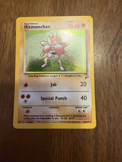 Pokémon Card Holo Hitmonchan