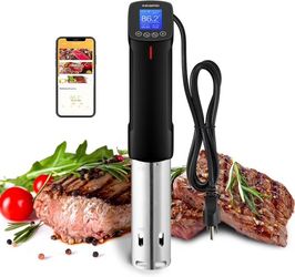 INKBIRD WIFI Sous Vide Cooker ISV-100W, 1000 Watts Sous Vide Machine Immersion Circulator with 14 Preset Recipes on APP & Calibration Function, Therma