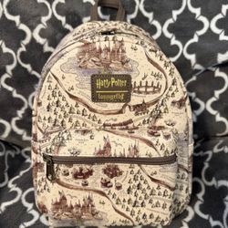 Loungefly Harry Potter Schooly Grounds Map Backpack 