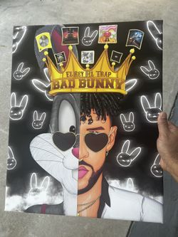 BAD BUNNY CANVAS POSTER