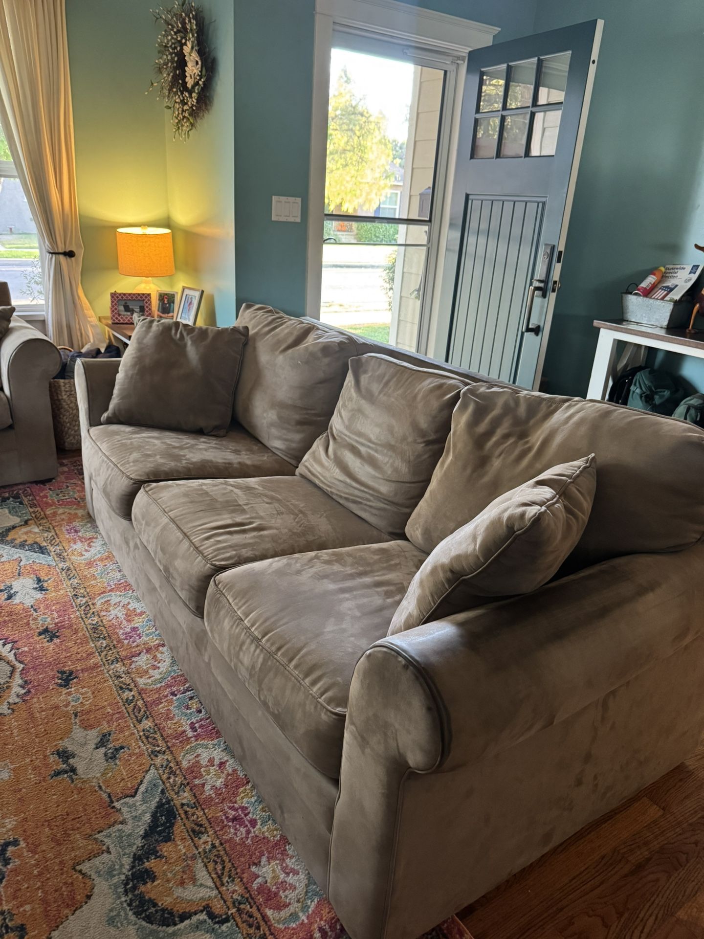 Suede Couch For Sale