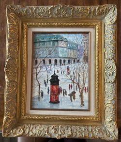 Gold Impressionism Framed Art