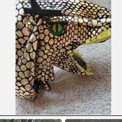 Gold T Rex Head /costume