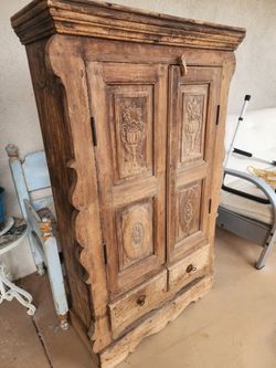 Rustic curio entertainment/media center