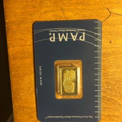 5 Gram Gold Pamp  Bar