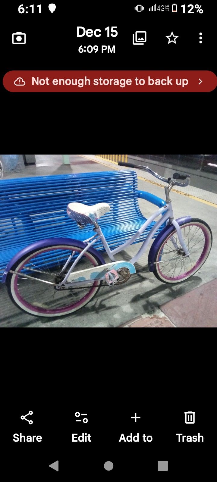 KIDS BEACH CRUISER FOR SALE