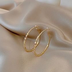 New Hoop Charm Earrings 