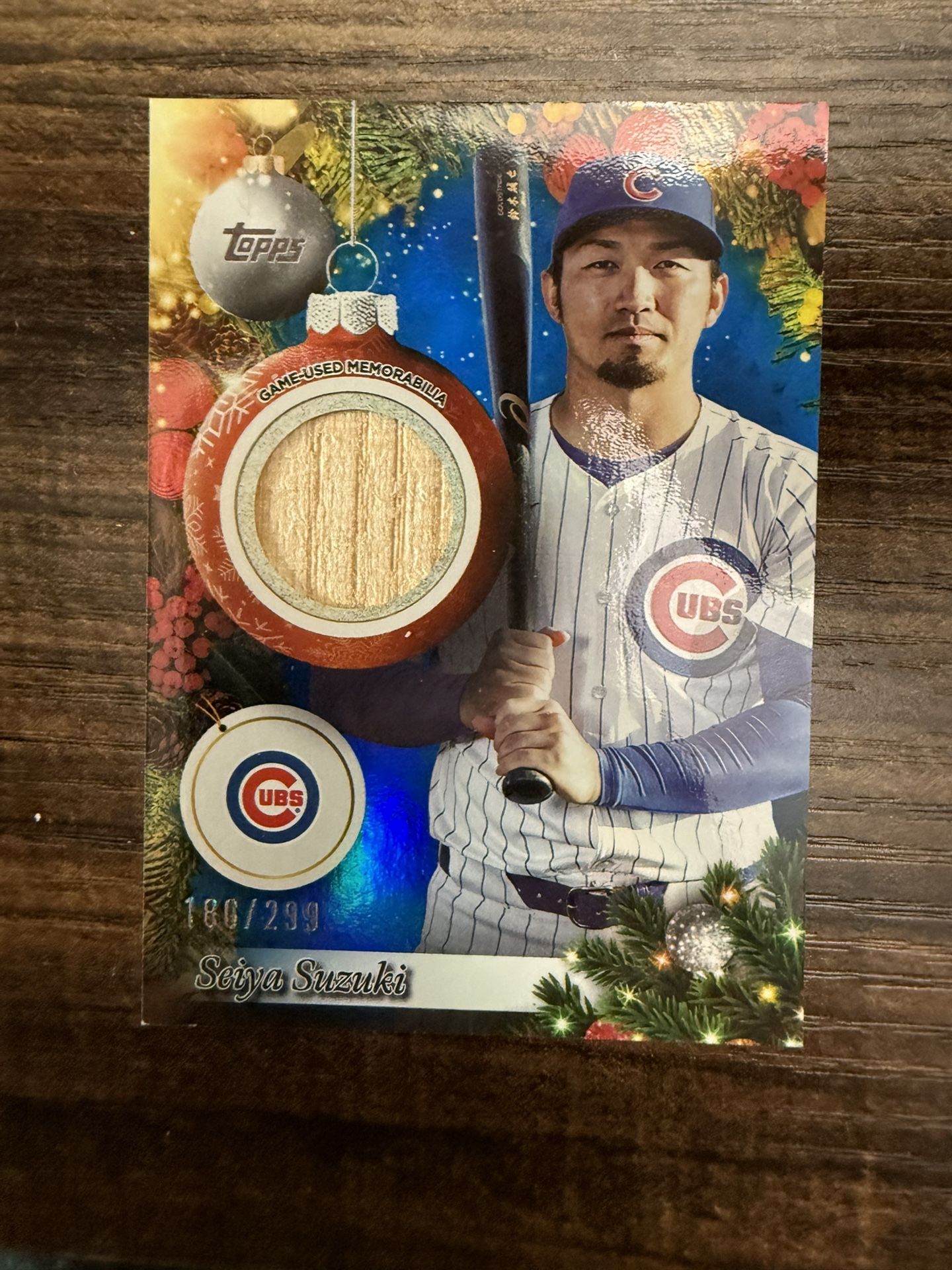 Seiya Suzuki Holiday Bat Relic 180/299