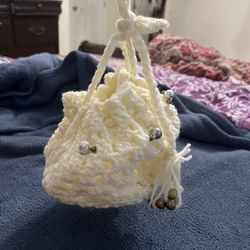 White handmade bag
