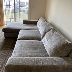 Gray Joybird Sectional Couch with Storage