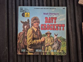 Davy Crockett record and book.